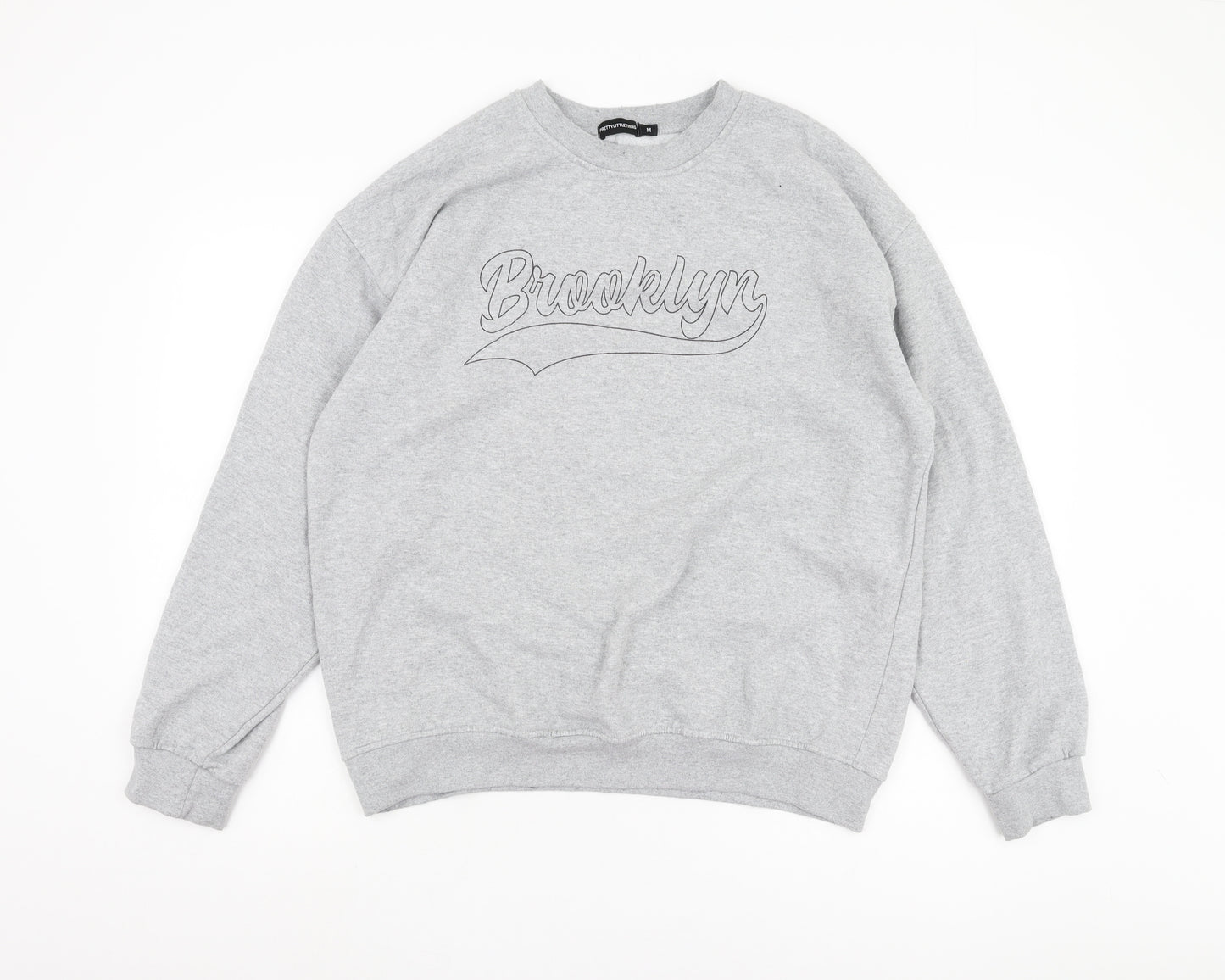 PrettyLittleThing Men’s Grey Regular Medium Sweatshirt