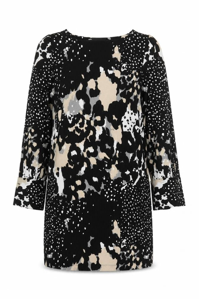 Front view of Next Women's Black Knee Length Shift Dress, size 10