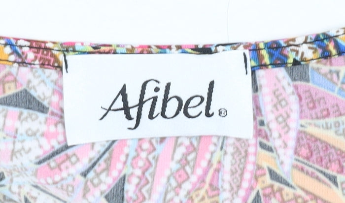 Afibel Women's Multicoloured Floral Dress Size 16