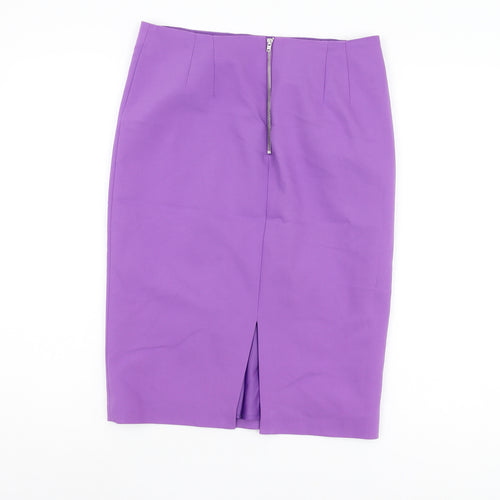 Marks and Spencer Women's Purple Pencil Skirt Size 10