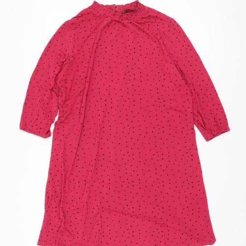 Marks and Spencer Women's Pink Polka Dot Shift Dress