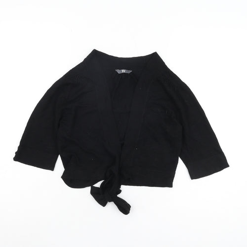 BHS Women's Black Cardigan, Size 12, Button Accent