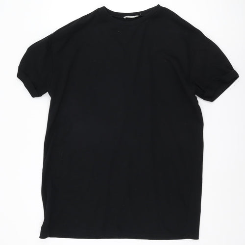 Zara Women's Black T-Shirt Dress Size 2