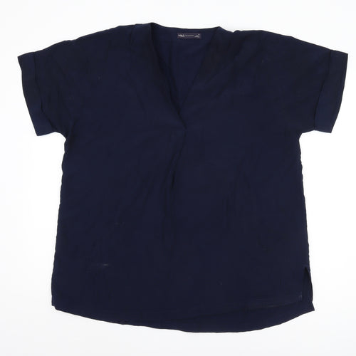 Marks and Spencer Women's Blue Viscose Top Size 16