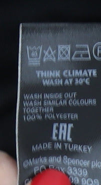 Marks and Spencer Women's Black Floral Shift Dress Size 10