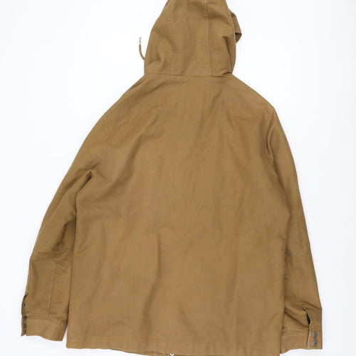 River Island Men's Brown Parka Jacket L - Hooded & Casual