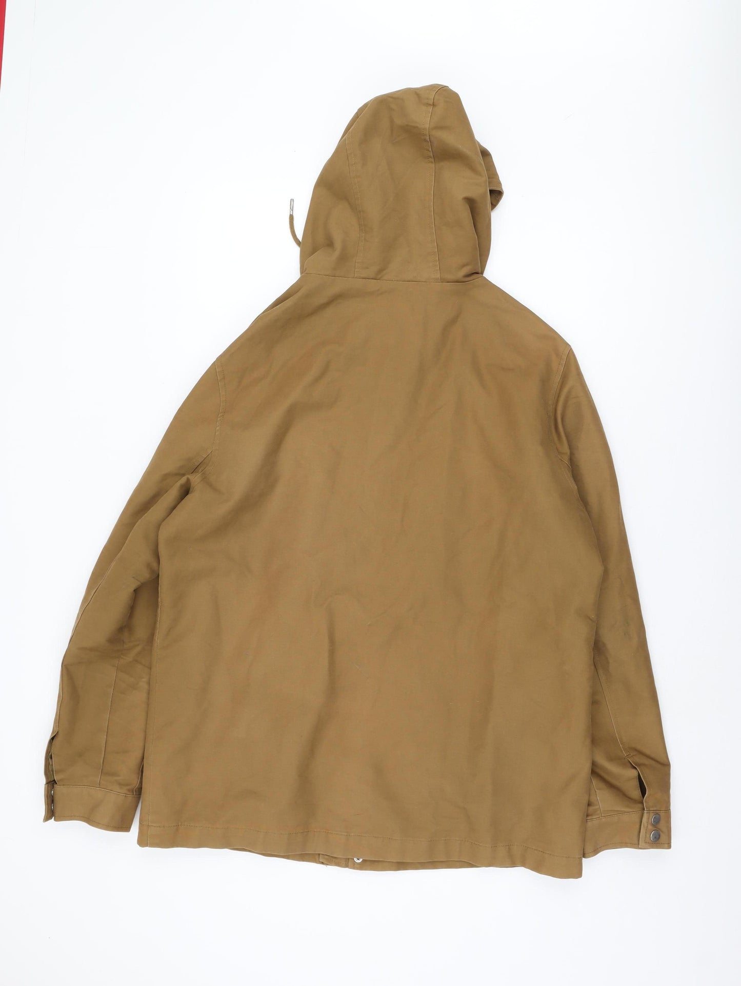 River Island Men's Brown Parka Jacket L - Hooded & Casual