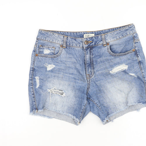 Forever 21 Women's Blue Cut-Off Denim Shorts Size 8