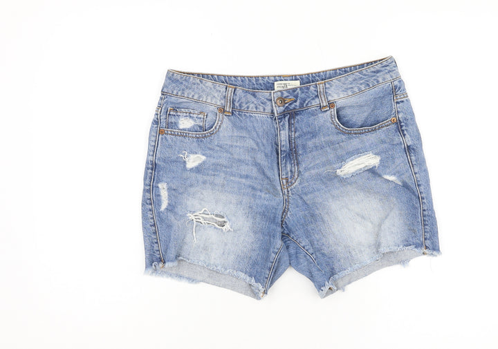 Forever 21 Women's Blue Cut-Off Denim Shorts Size 8