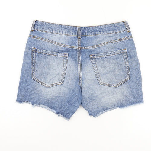 Forever 21 Women's Blue Cut-Off Denim Shorts Size 8