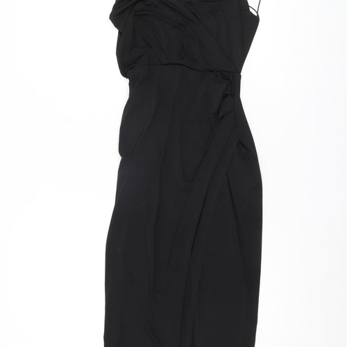 ASOS Women's Black Bodycon Dress Size 8 Sleeveless