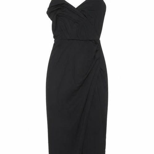 ASOS Women's Black Bodycon Dress Size 8 Sleeveless