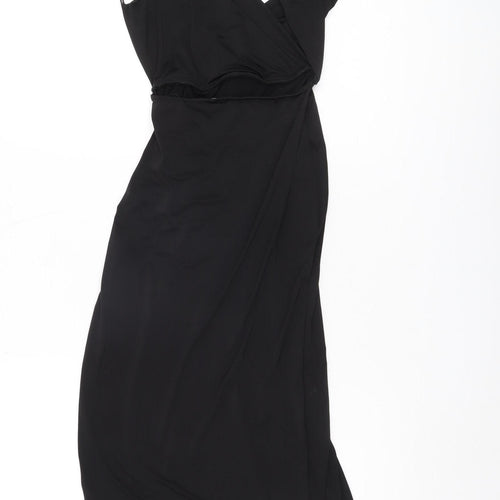 ASOS Women's Black Bodycon Dress Size 8 Sleeveless