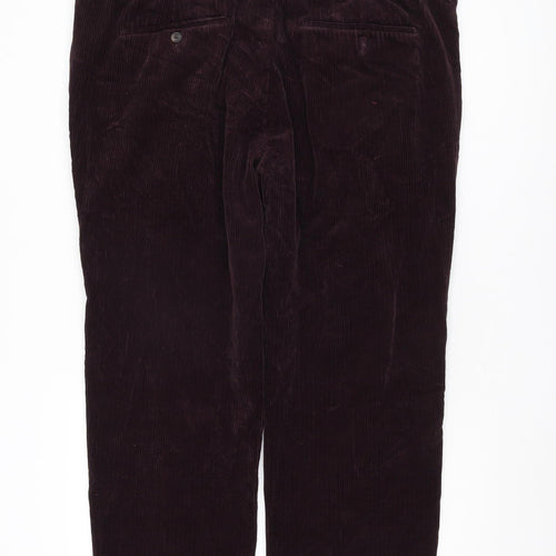 Marks and Spencer Men's Purple Corduroy Trousers 42
