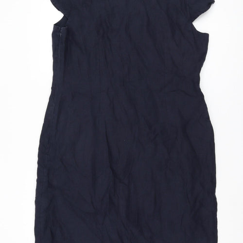 Per Una Women's Blue Polka Dot Sleeveless Dress Size 18