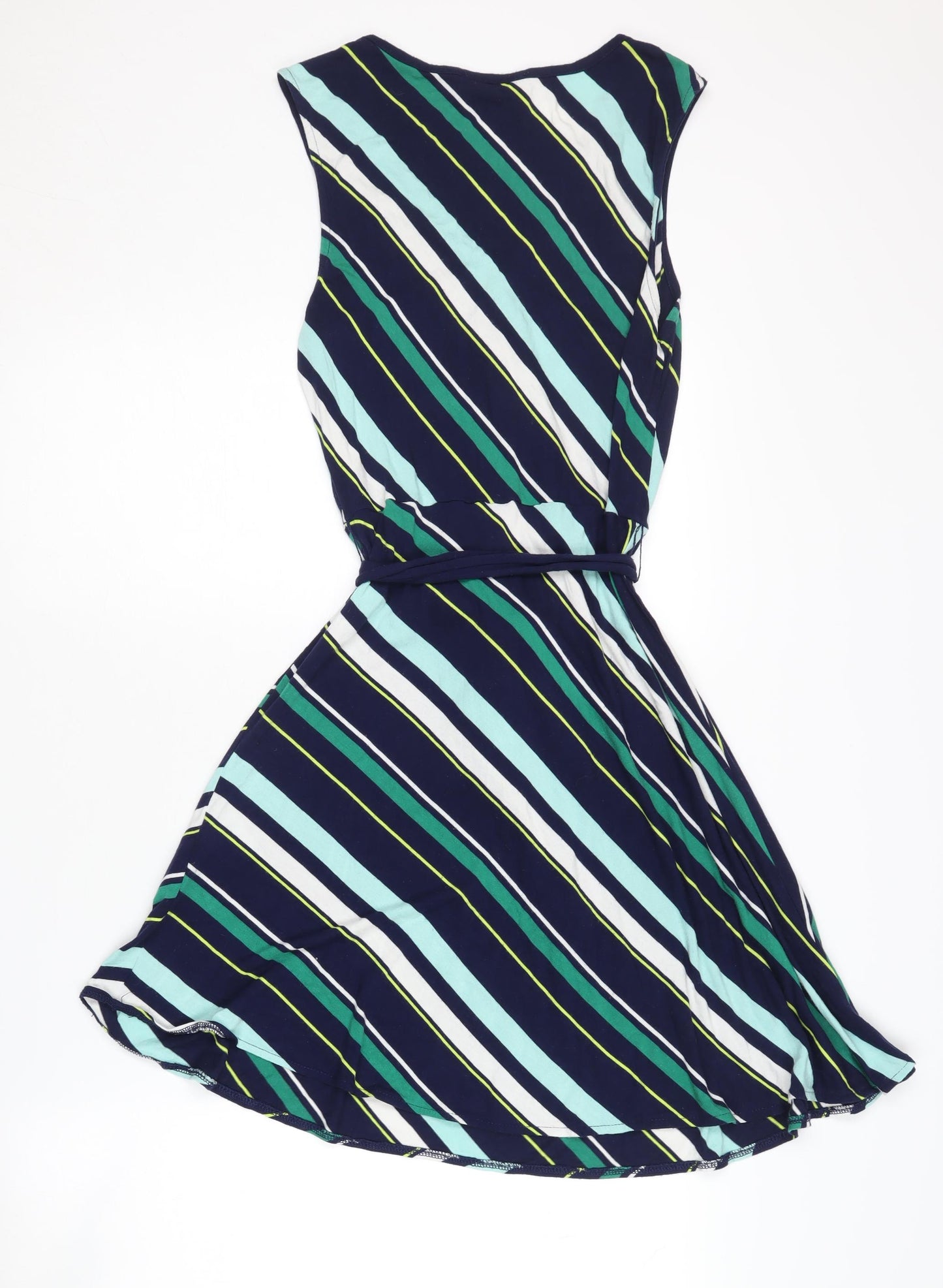 Oasis Women’s Multicoloured Striped Wrap Dress, S