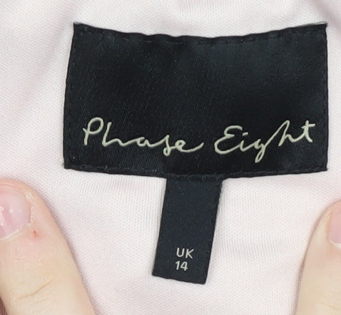 Phase Eight Pink Dress, Women, Size 14, Short Sleeve