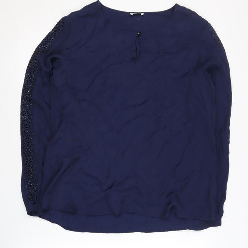 Gerry Weber Women's Blue Long Sleeve Blouse 12