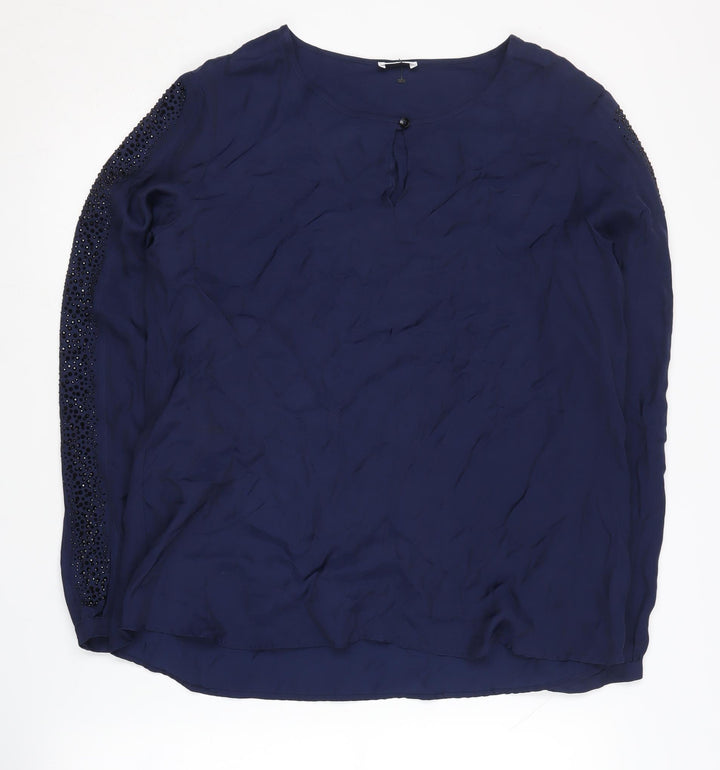 Gerry Weber Women's Blue Long Sleeve Blouse 12
