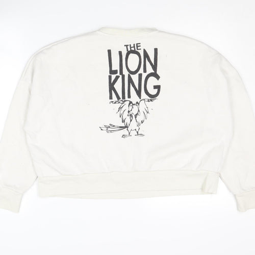 Disney The Lion King Women's Ivory Pullover Sweatshirt M