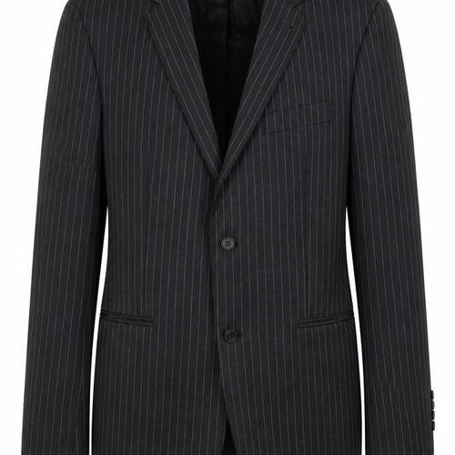 Jeff Banks Men's Black Striped Suit Jacket - Size 40