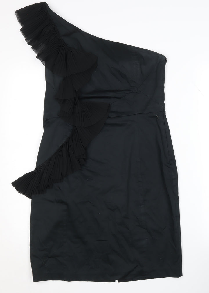 Belle by Oasis Women's Black One Shoulder Dress