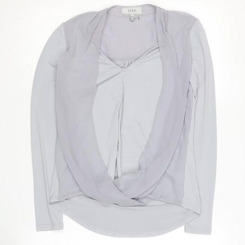 Coast Women's Silver Wrap Blouse