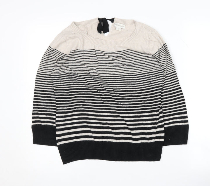 Monsoon Women’s Striped Pullover Jumper, Size 12