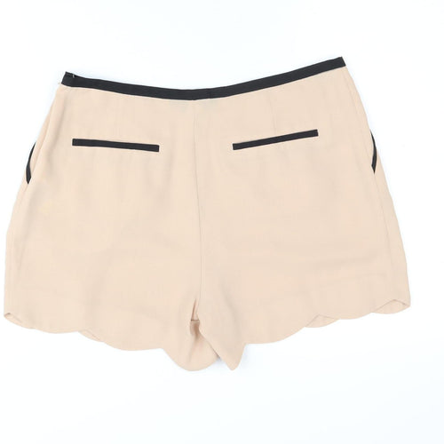 Oasis Women's Beige Pleated Shorts Size 12