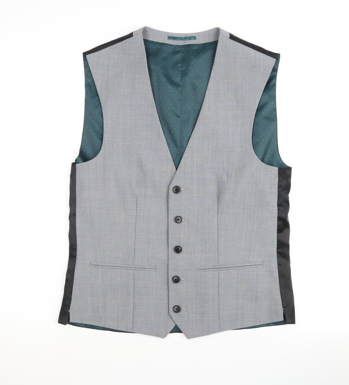 Next Men's Grey Suit Waistcoat - 36 Regular Fit