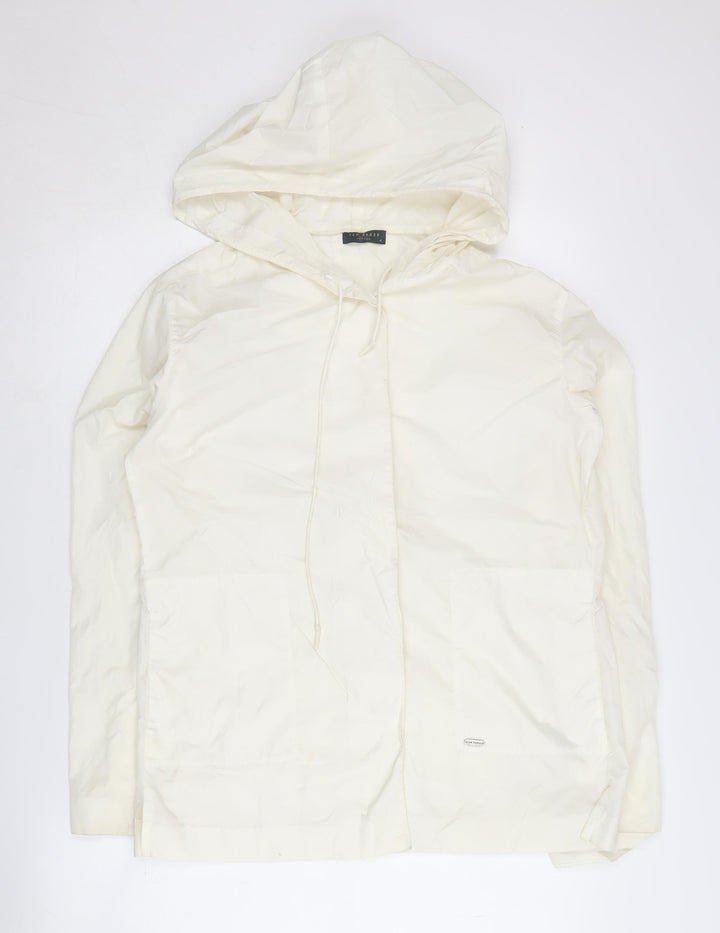 Ted Baker Women's Ivory Hooded Jacket Size 4