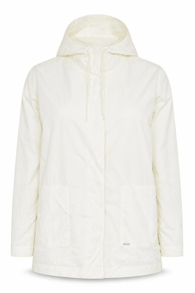Front view of Ted Baker Women's Ivory Hooded Jacket, size 4