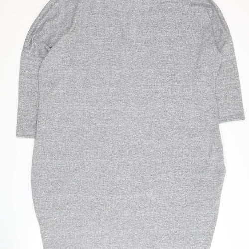 Roman Women Grey Floral Crew Neck Dress Size 18