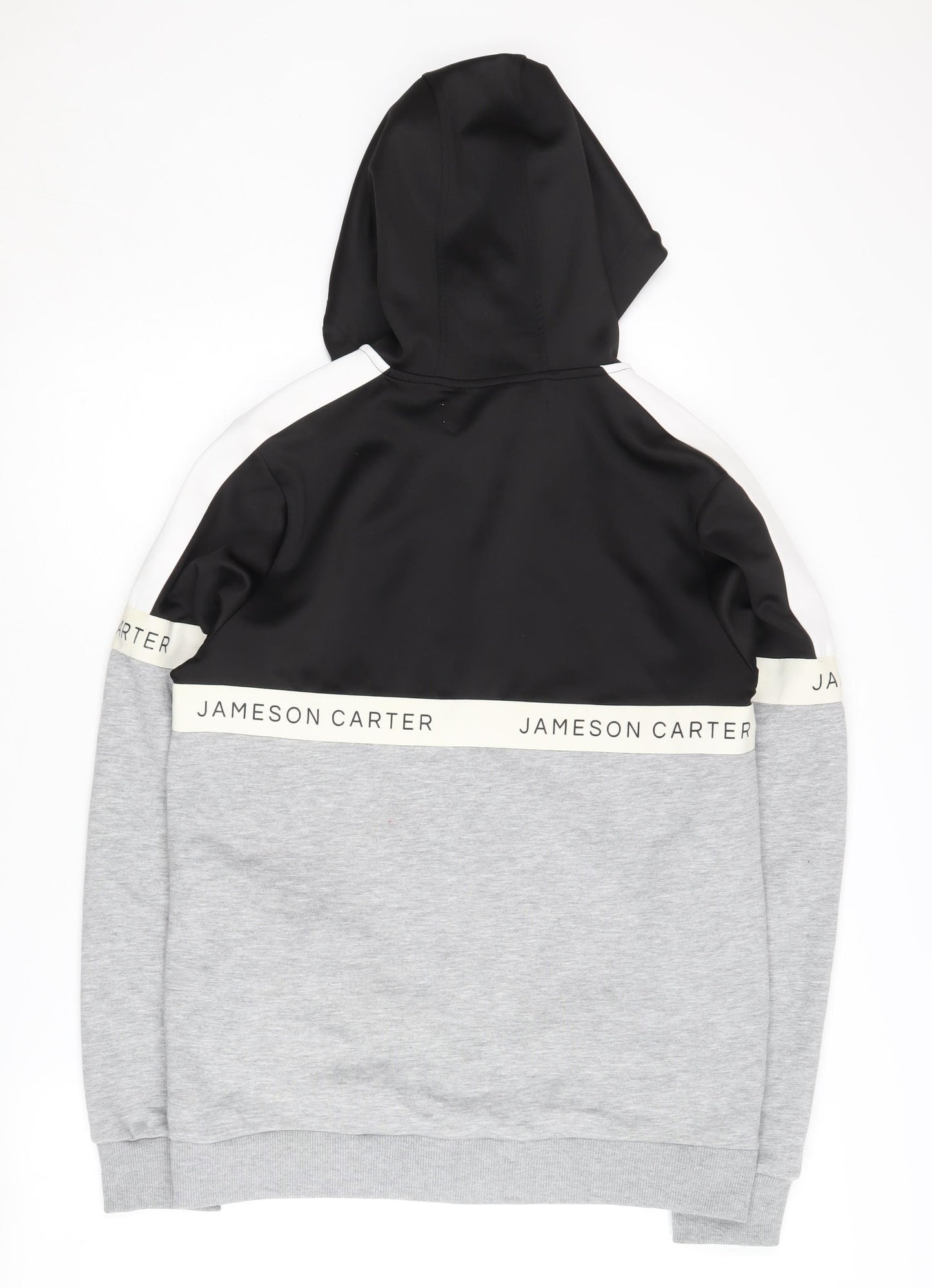 Jameson Carter Men's Black Grey Full Zip Hoodie M