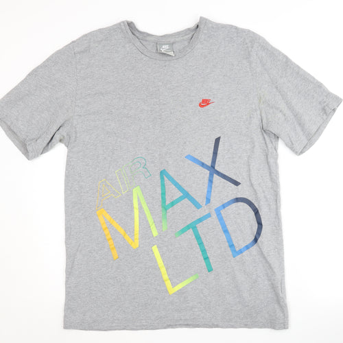 Nike Men's Grey Air Max Graphic T-Shirt, Size L