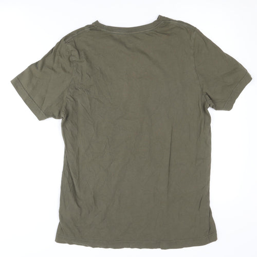 Puma Men’s Green T-Shirt Medium, Crew Neck, Short Sleeve