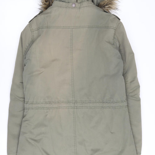 Fat Face Women's Green Parka Coat Size 10