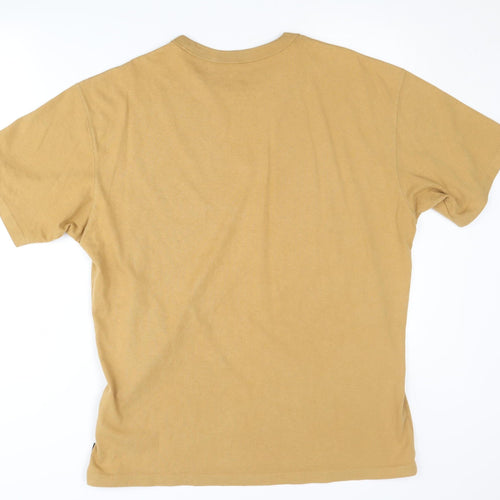 Nike Men's Brown Relaxed Fit Logo T-Shirt - Medium