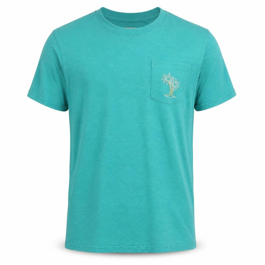 Guess Men's Green Slim Fit T-Shirt, Size S, Summer Style