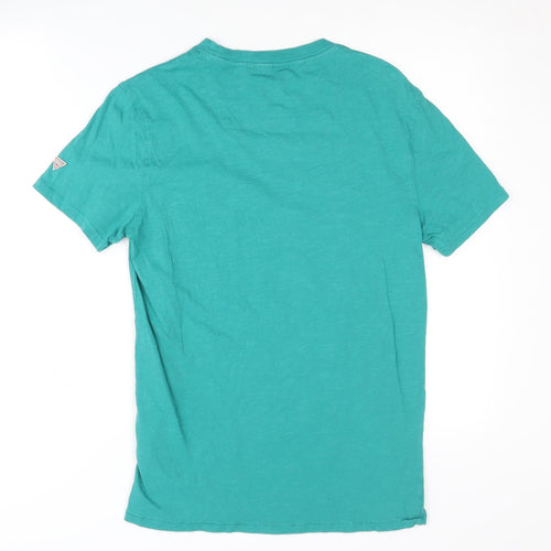 Guess Men's Green Slim Fit T-Shirt, Size S, Summer Style