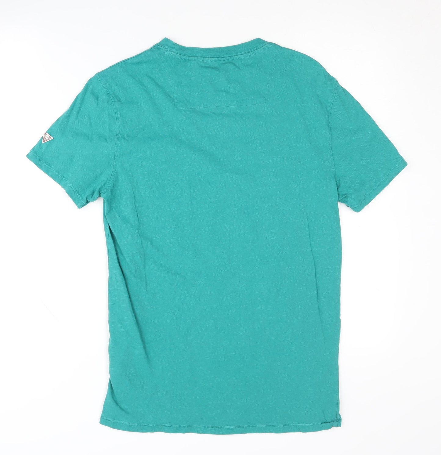 Guess Men's Green Slim Fit T-Shirt, Size S, Summer Style