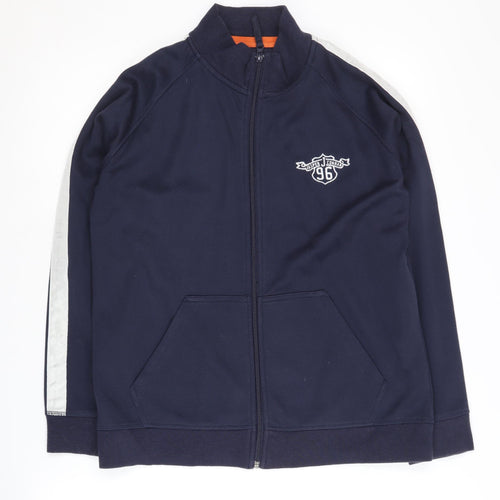 Jasper Conran Boys' Blue Track Jacket, 15 Years, Full Zip Style
