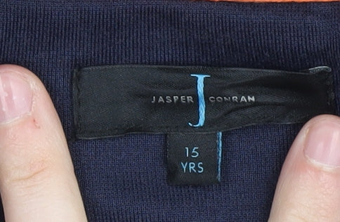 Jasper Conran Boys' Blue Track Jacket, 15 Years, Full Zip Style