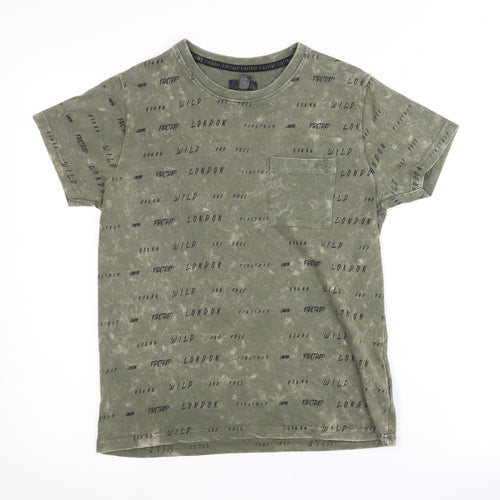 Firetrap Boys Green Graphic Print T-Shirt 11-12 Years