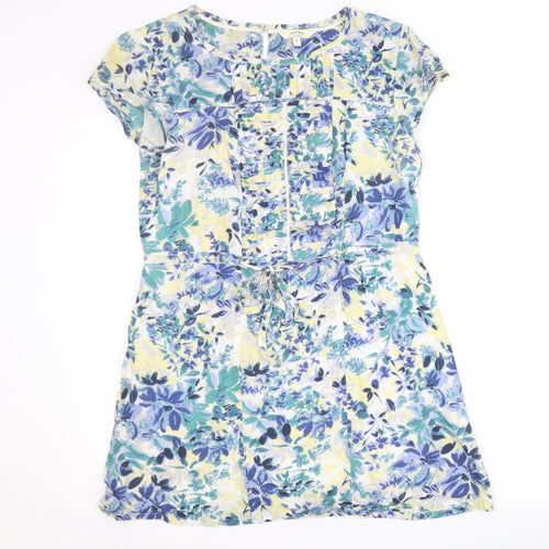 FatFace Women's Multicoloured A-Line Dress Size 8