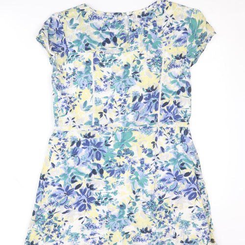 FatFace Women's Multicoloured A-Line Dress Size 8