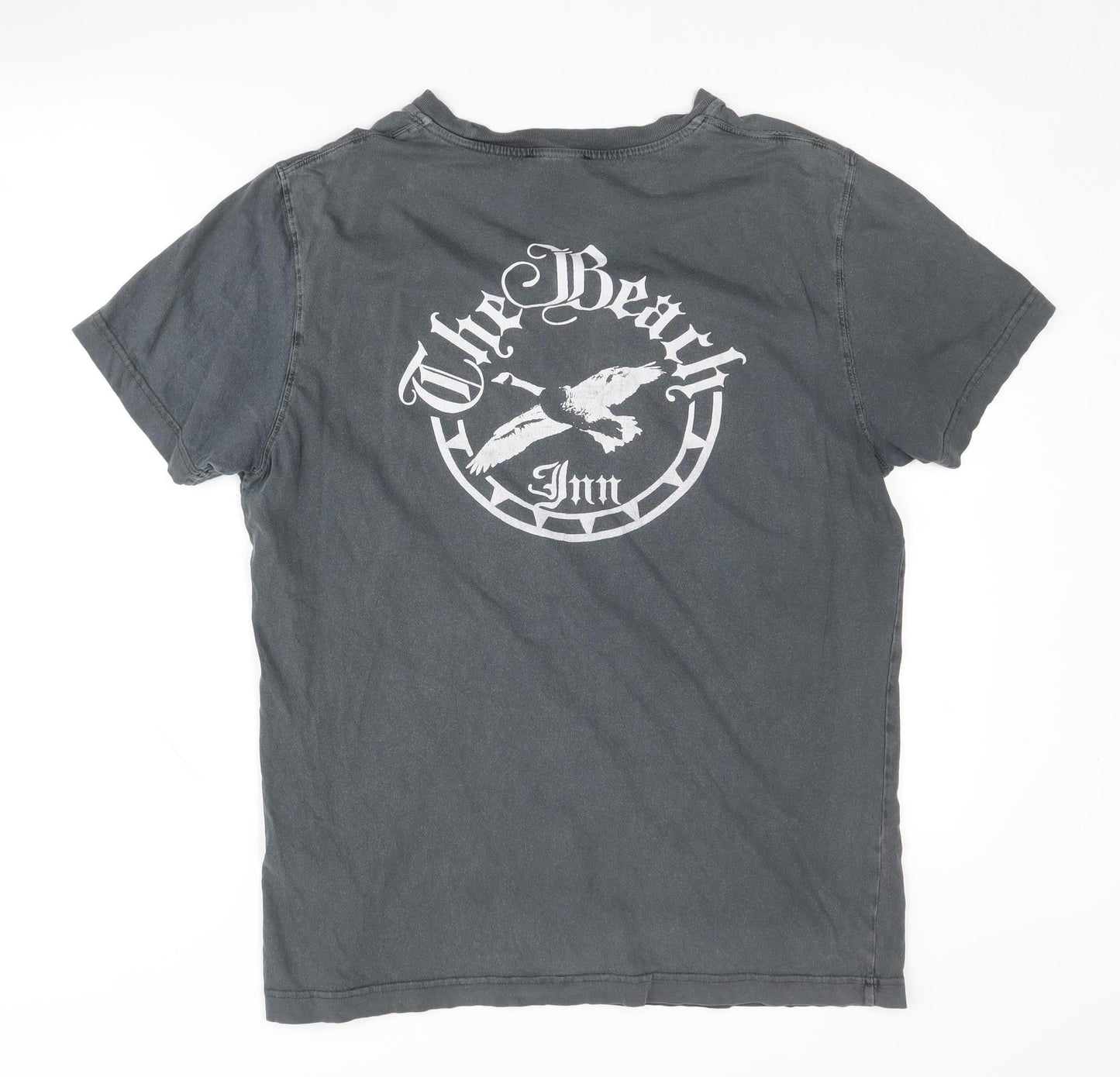 Diesel Men’s Grey Graphic Print T-Shirt, Size L