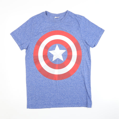 Marvel Avengers Boys Blue T-Shirt 12-13 Years Superhero Graphic