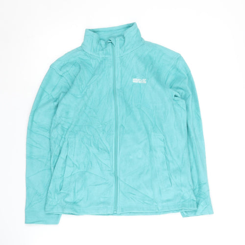 Regatta Girls Blue Fleece Jacket 9-10 Years Full Zip