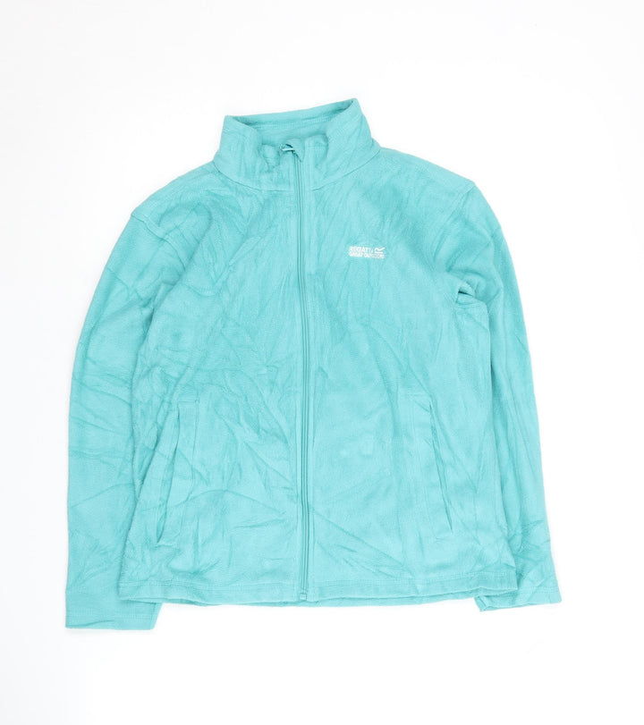 Regatta Girls Blue Fleece Jacket 9-10 Years Full Zip